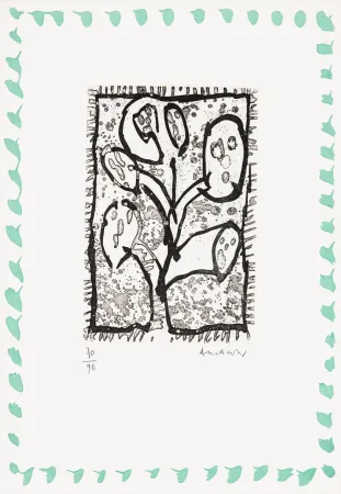 Engraving Alechinsky - Abécédaire 'Monument tobacco' 04