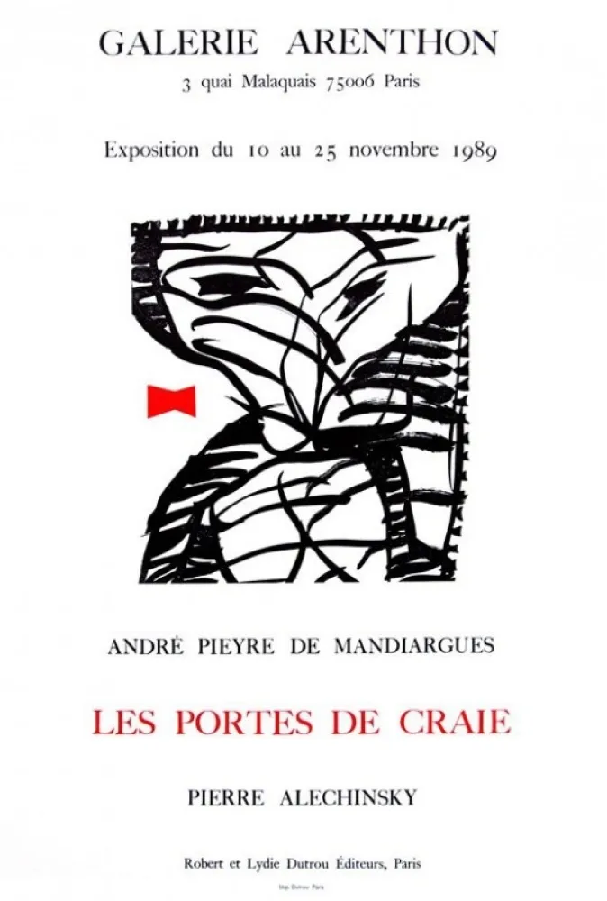 Poster Alechinsky - Affiche LES PORTES DE CRAIE Arenthon