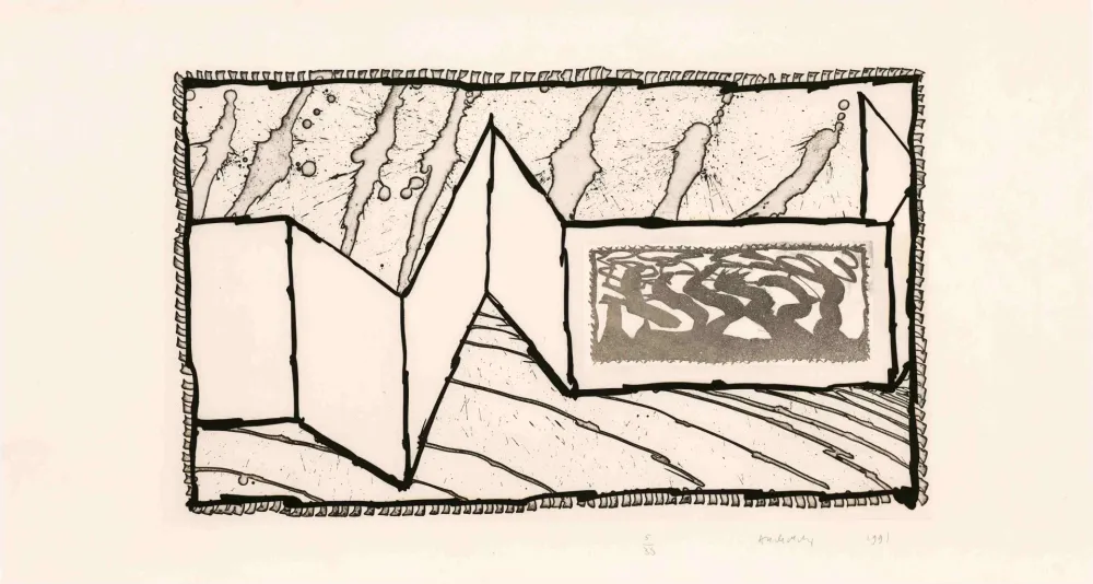 Engraving Alechinsky - Allusion aux excitants III 