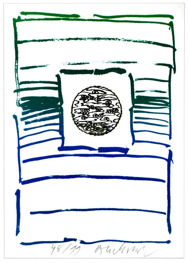 Lithograph Alechinsky - André Breton/Pierre Alechinsky