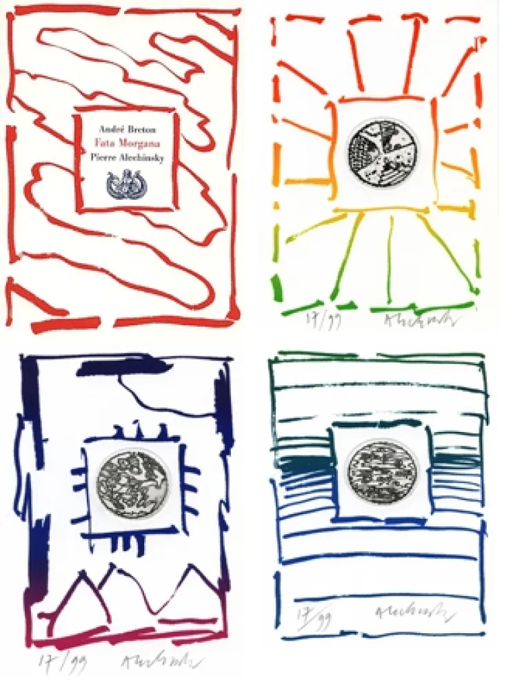 Etching Alechinsky - André Breton/Pierre Alechinsky