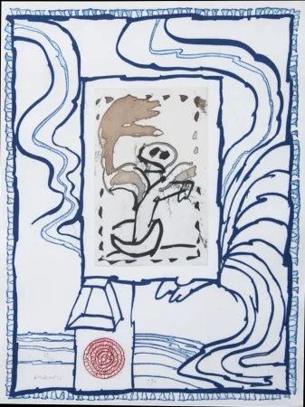 Etching Alechinsky - Anthropie