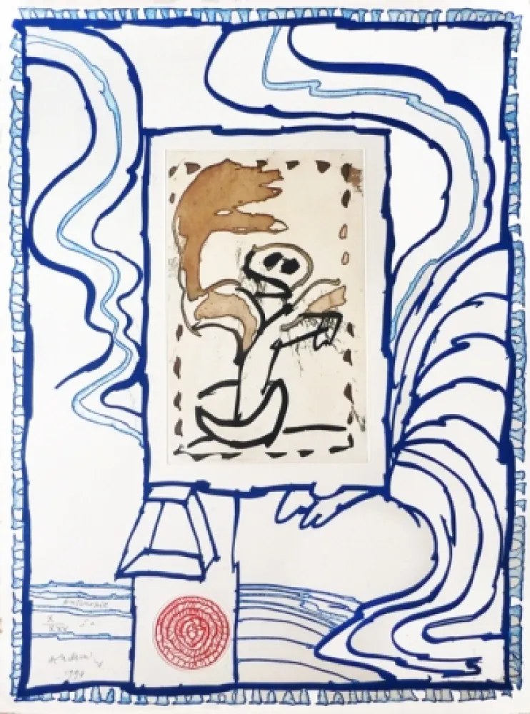 Etching Alechinsky - Anthropie