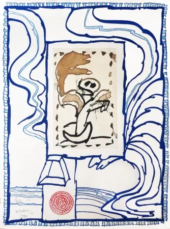 Etching Alechinsky - Anthropie