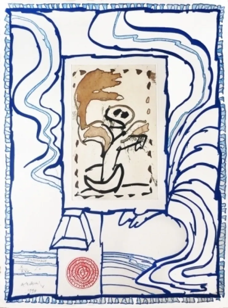 Etching Alechinsky - Anthropie