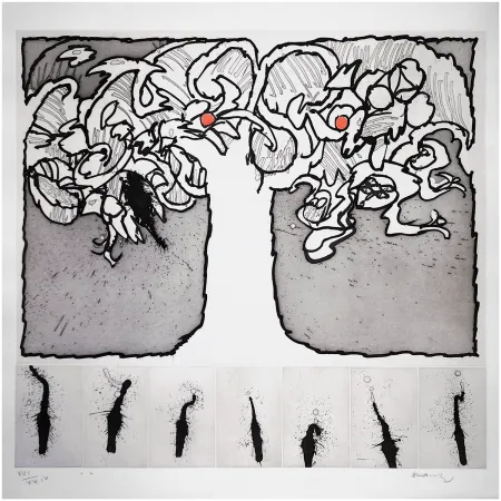 Etching And Aquatint Alechinsky - Arbre de vie