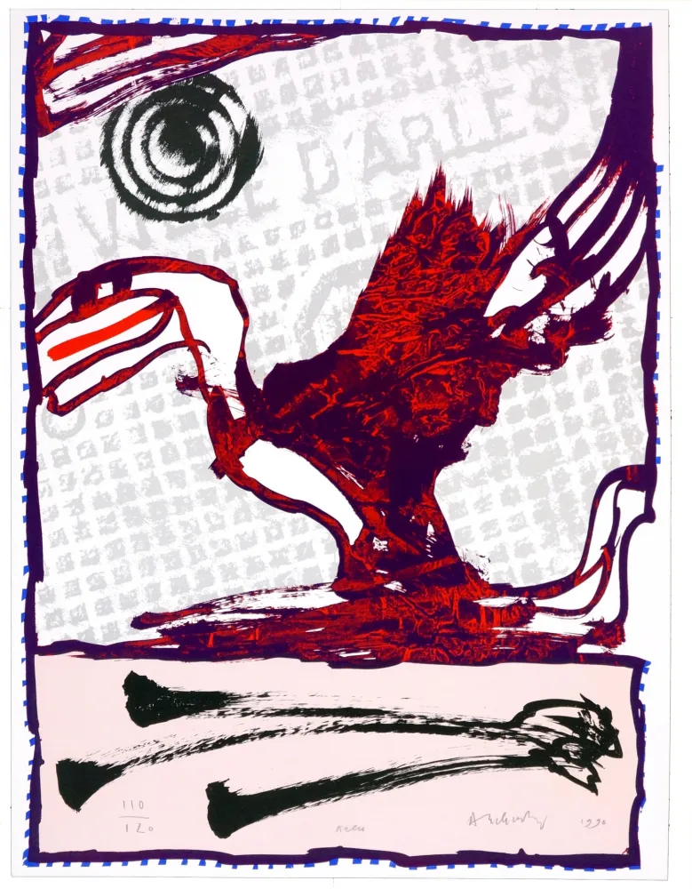 Lithograph Alechinsky - Arles