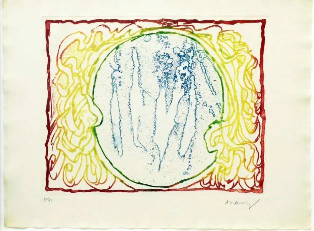 Engraving Alechinsky - Astres et désastres