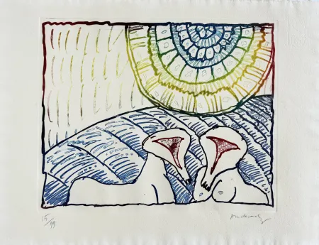 Engraving Alechinsky - Astres et désastres