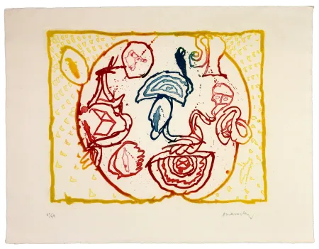 Engraving Alechinsky - Astres et désastres VII