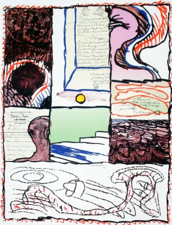 Lithograph Alechinsky - Avant 1981 