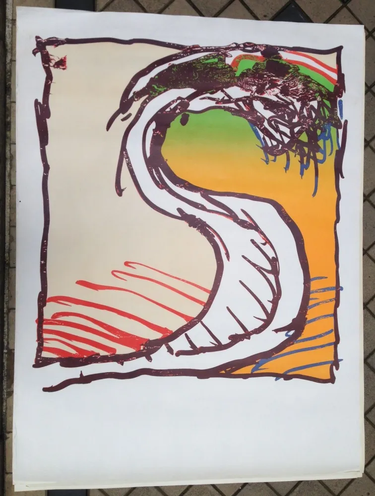 Lithograph Alechinsky - Avant la lettre