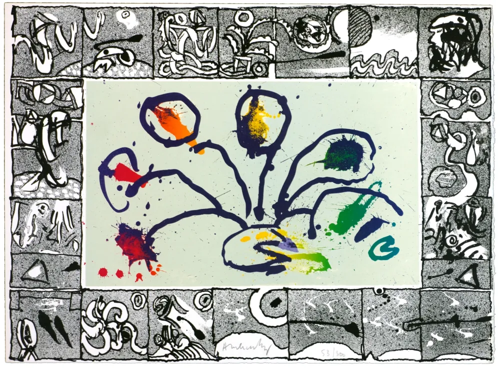 Lithograph Alechinsky - Bâbord