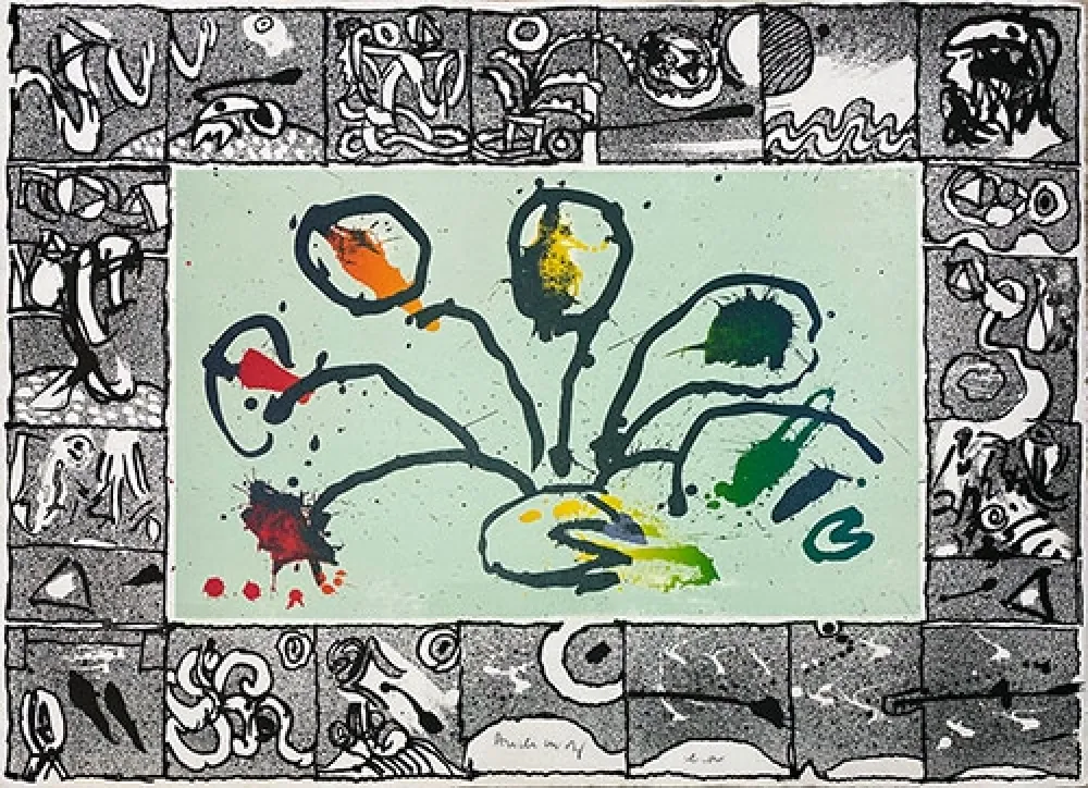 Lithograph Alechinsky - Babord