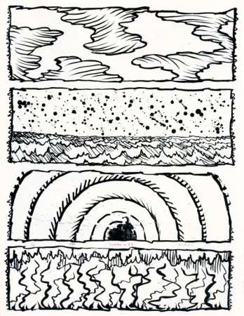 Lithograph Alechinsky - Bachelard en bandes dessinées