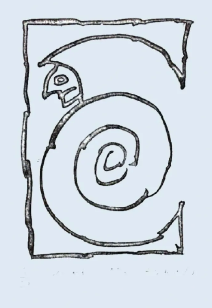 Engraving Alechinsky - Bernard