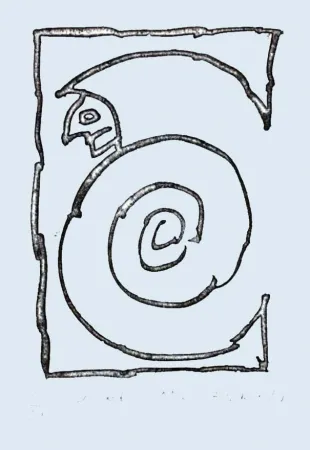 Engraving Alechinsky - Bernard