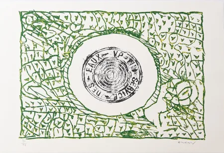 Lithograph Alechinsky - Bouche d'eau