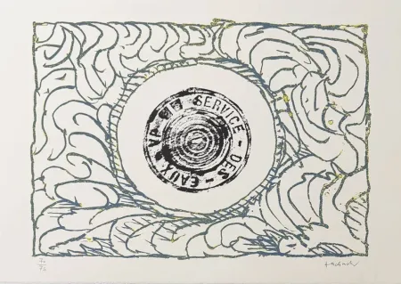 Lithograph Alechinsky - Bouche d'eau