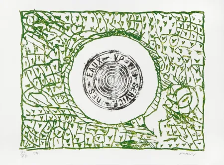 Lithograph Alechinsky - Bouche d'eau I 