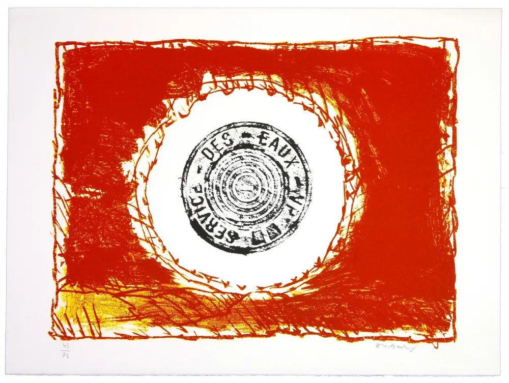 Lithograph Alechinsky - Bouche d'eau II