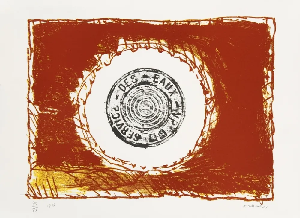 Lithograph Alechinsky - Bouche d'eau II