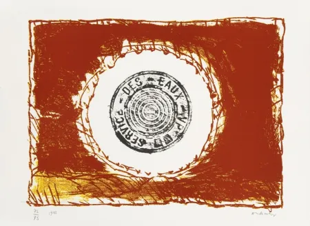 Lithograph Alechinsky - Bouche d'eau II