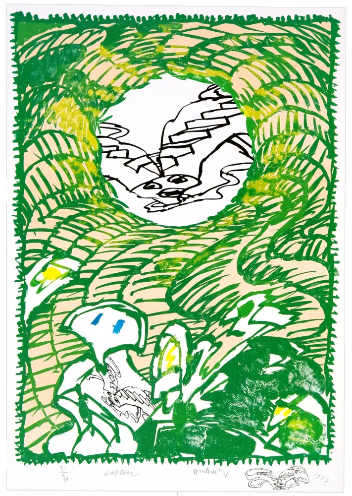 Lithograph Alechinsky - Capture