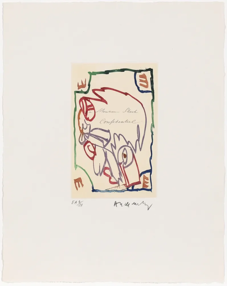 Engraving Alechinsky - Carta Canta 04