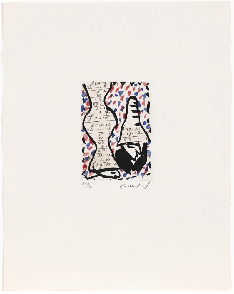 Engraving Alechinsky - Carta Canta 07