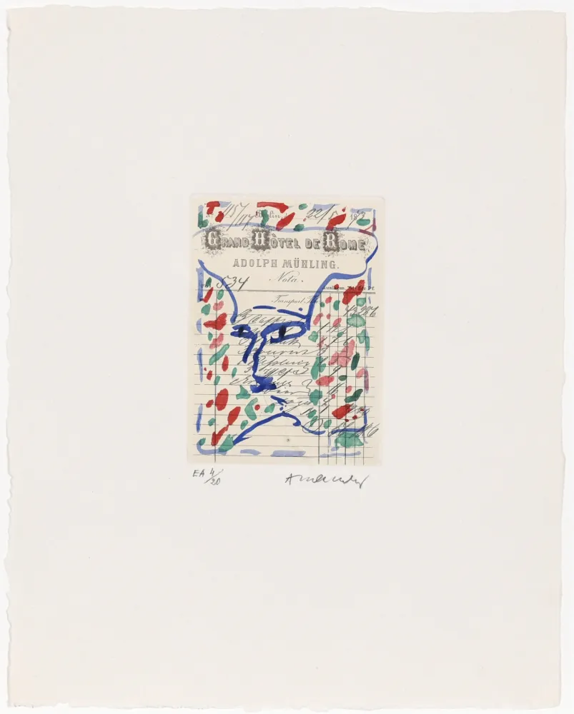 Engraving Alechinsky - Carta Canta 10