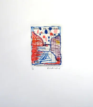 Engraving Alechinsky - Carta Carta (Planche II)