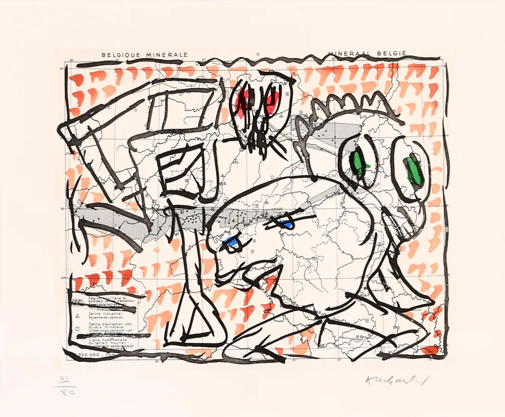 Engraving Alechinsky - Cartes muettes 01