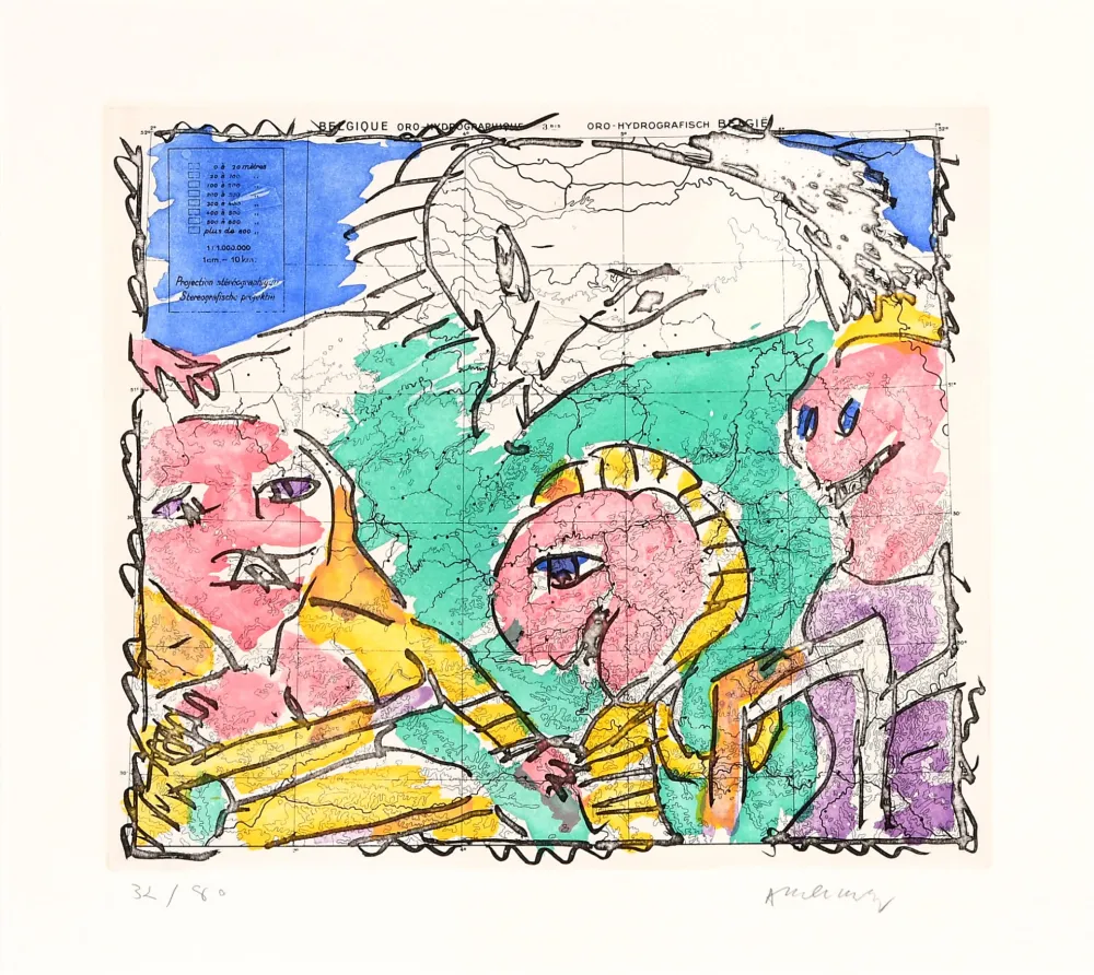 Engraving Alechinsky - Cartes muettes 02