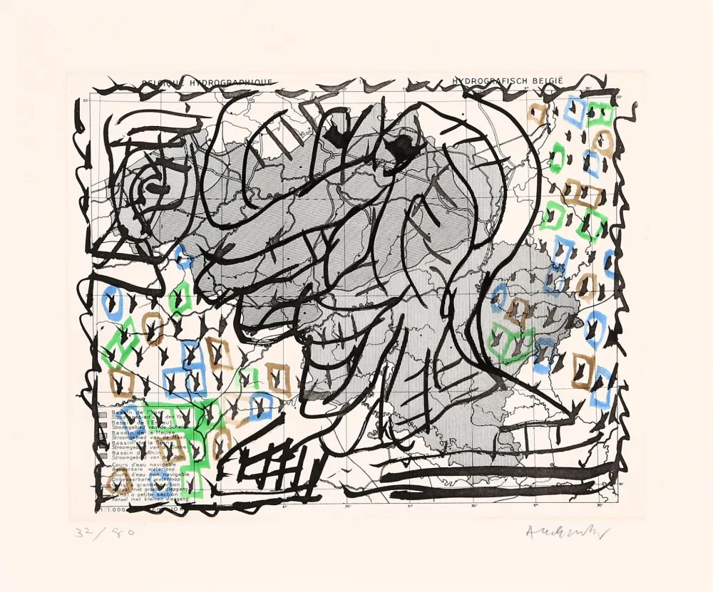 Engraving Alechinsky - Cartes muettes 03