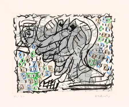 Engraving Alechinsky - Cartes muettes 03