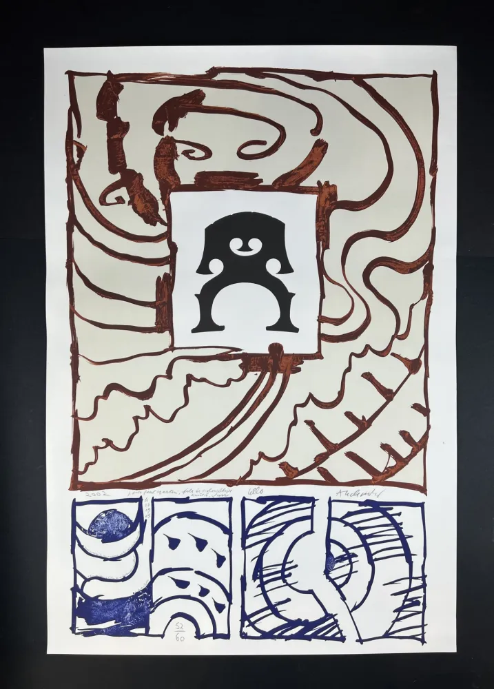 Lithograph Alechinsky - Cello