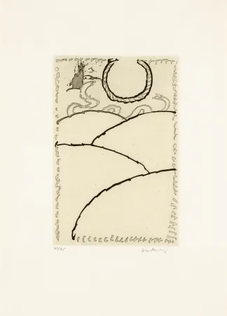Etching And Aquatint Alechinsky - Cerclitude 07