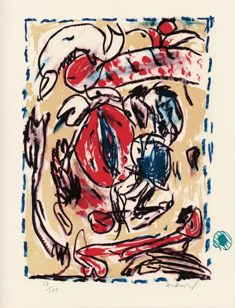 Lithograph Alechinsky - Cerclitude