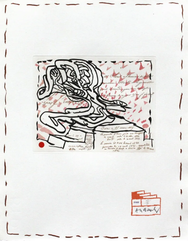 Engraving Alechinsky - Chaque Matin