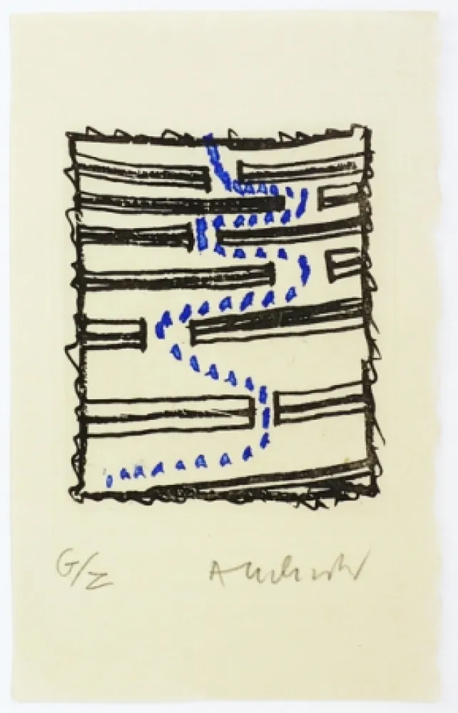 Etching Alechinsky - Chicanes