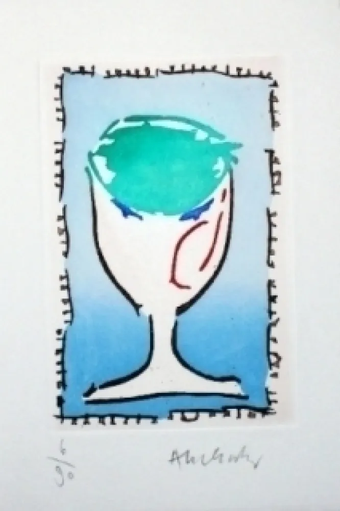 Etching And Aquatint Alechinsky - Cigue