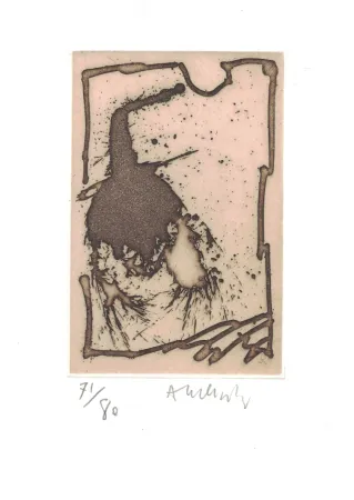 Engraving Alechinsky - '' Cobra ''