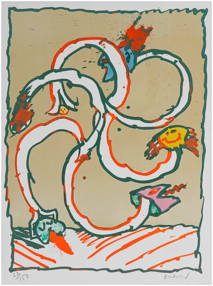 Lithograph Alechinsky - Cobroue