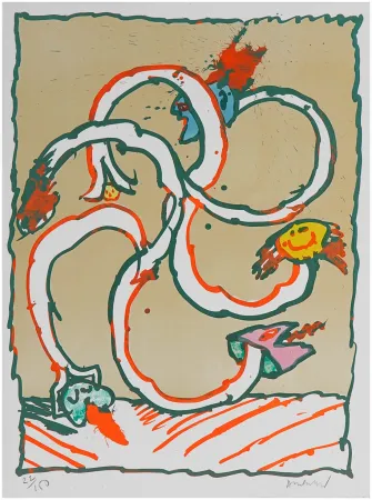 Lithograph Alechinsky - Cobroue