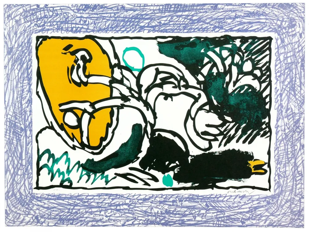 Lithograph Alechinsky - Comme un gant