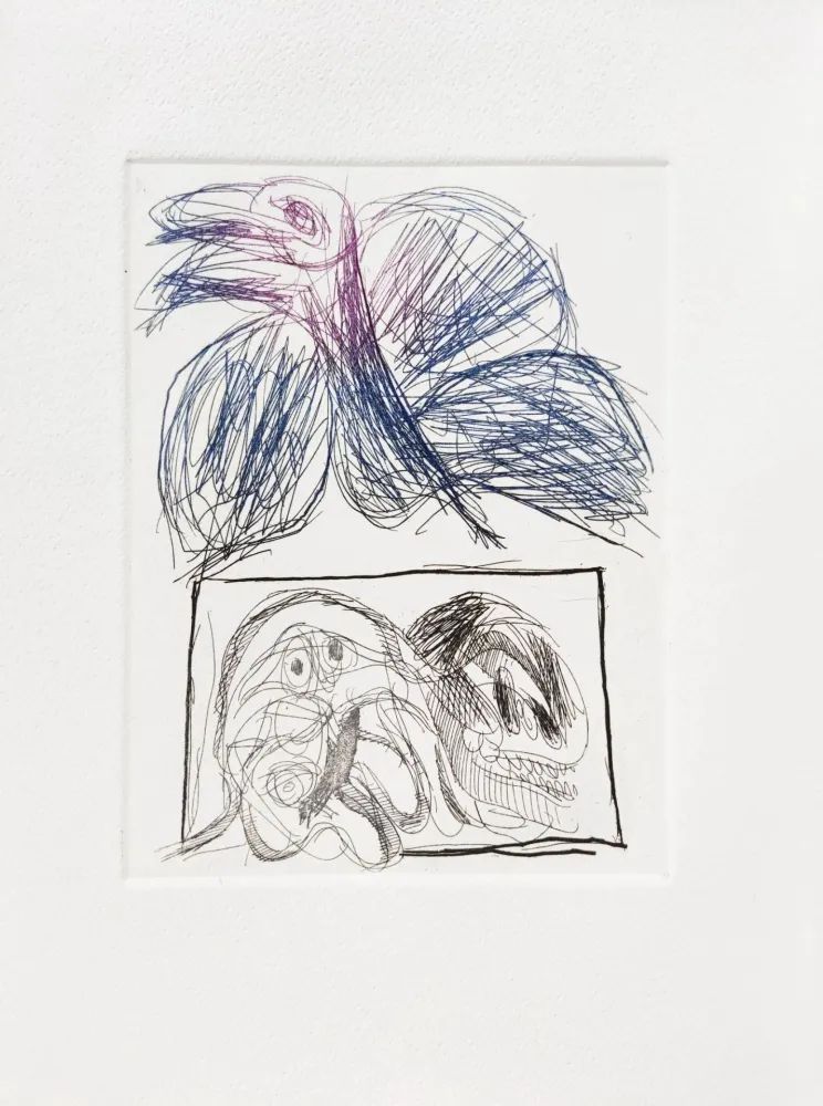 Etching And Aquatint Alechinsky - Commentaire de Personnage