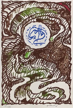 Etching Alechinsky - Composition