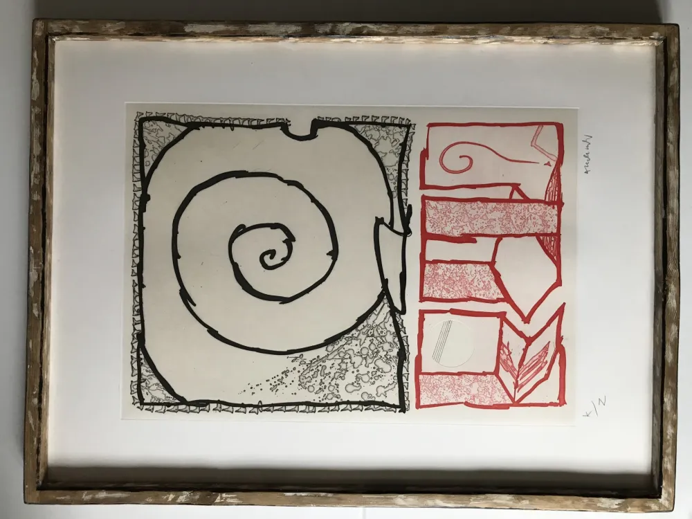 Etching And Aquatint Alechinsky - Composition