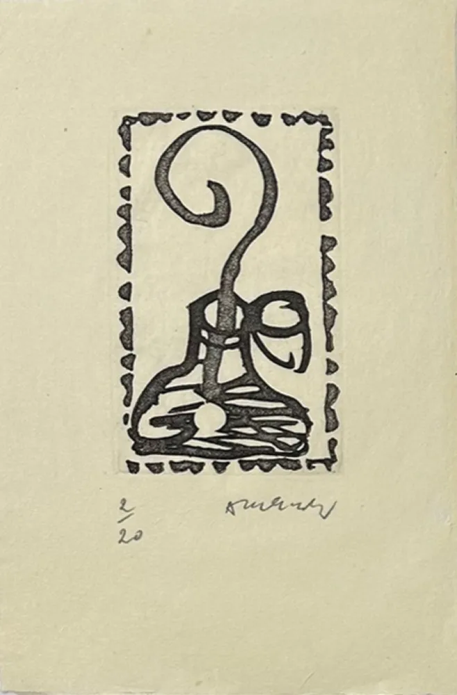 Etching Alechinsky - Composition